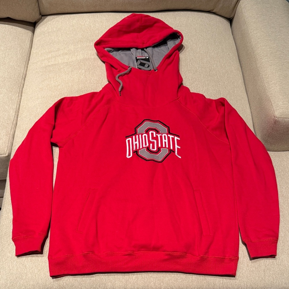 The Ohio State OSU Pullover funnel neck hoodie. Women’s, Size XL